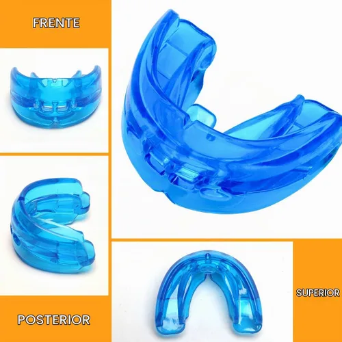 Vista 4 de Coolrunner Protector bucal de doble apoyo, protectores bucales deportivos deportivos para jóvenes, protector bucal para protección de dientes