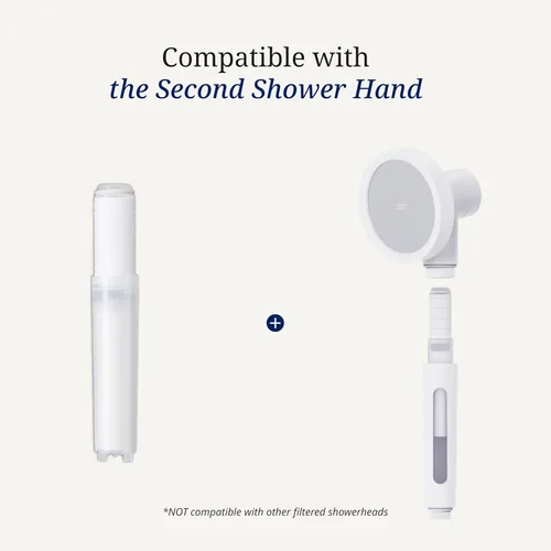 Vista 7 de SecondShower - Filtro clínicamente probado para la salud de la piel, elimina el 99% del cloro y la cloramina, filtración certificada NSF para agua