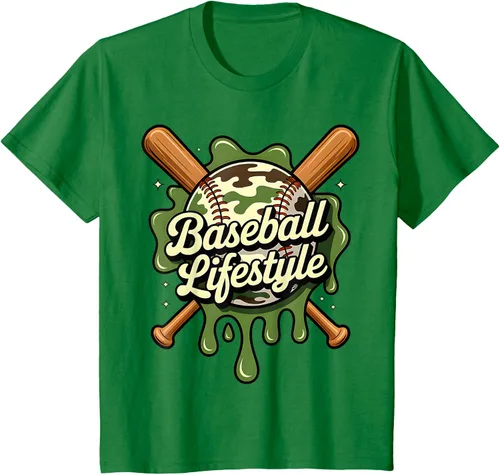 Vista 36 de Baseball Life Style 101 Apparel Youth Drip Baseball Boys Kid Camiseta