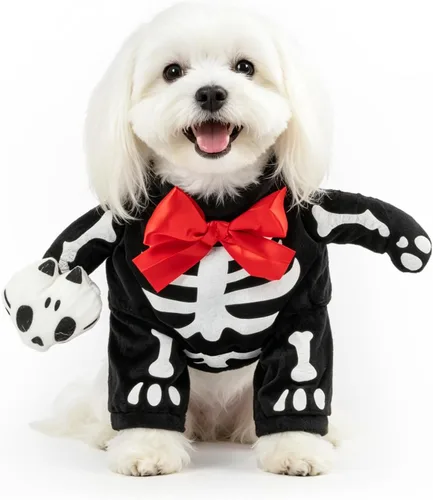 Vista 13 de Disfraz de muñeca de Halloween para perro, estilo tijera, disfraz de mascota, Navidad, cosplay, muñeca ajustable, divertida ropa especial divertida