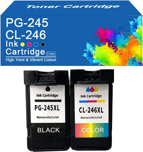 Vista 9 de PG-245 CL-246 Cartuchos de tinta compatibles con Canon PG-245 CL-246 Cartuchos de tinta de alto rendimiento para Canon IP2820 IP2850 MG2420 MG2450