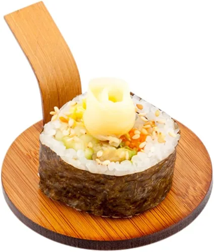 Vista 4 de Restaurantware Platos de bambú de 4 x 3 pulgadas, 100 platos ovalados de pastelería, con asa, mini platos de bambú desechables para bodas, fiestas