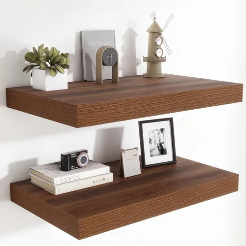 Vista 48 de Heimlove Estantes Flotantes de 12 Pulgadas de Profundidad, Estante de Pared de 12 x 12 Pulgadas de Largo, Estante de Exhibición y Almacenamiento