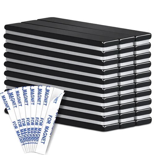 Vista 13 de MIKEDE -Imanes de neodimio y tierras raras pequeños y resistentes con forma de barra rectangular, para refrigerador, pizarra, almacenamiento