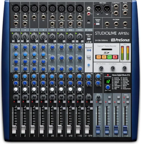 Vista 9 de PreSonus StudioLive AR8c Mezclador Analógico con Software Studio One Pro