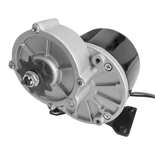 Vista 7 de Motor de reducción de engranajes DC 12V 250W con piñón de 9 dientes, motor cepillado MY1016Z2 para scooter E, sillas de ruedas eléctricas