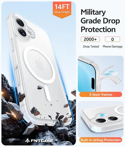 Vista 273 de FNTCASE Funda para Motorola Moto G-Stylus-5G-2025: Funda magnética translúcida mate a prueba de golpes para Moto G Stylus 2026, funda protectora
