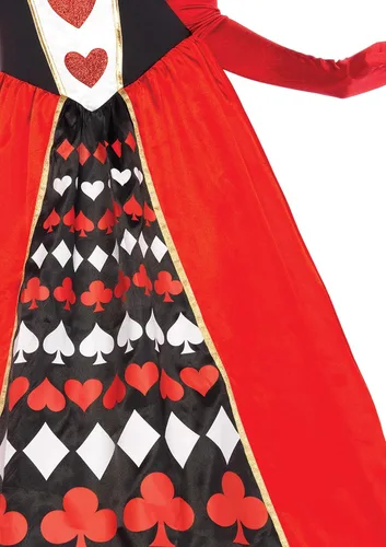 Vista 5 de Disfraz de reina de corazones para mujer de Leg Avenue