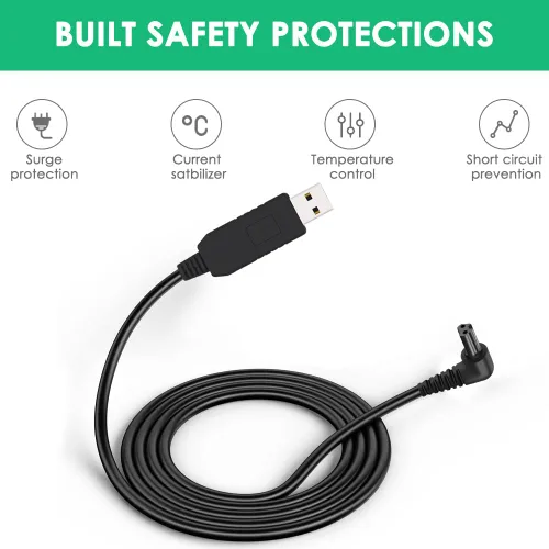 Vista 3 de Mrgru Cargador USB para taladro manual 90627870-01 compatible con Black and Decker BDCSFS30C BDCSFS30C-CA BDCS20C BDCS50C BDCD8C Adaptador de fuente