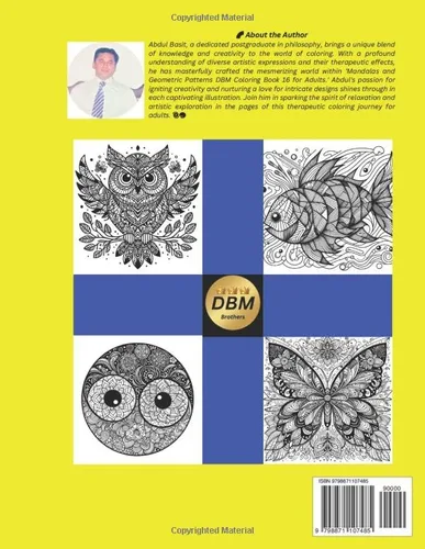 Vista 2 de Mandalas and Geometric Patterns DBM Coloring Book 16 for Adults