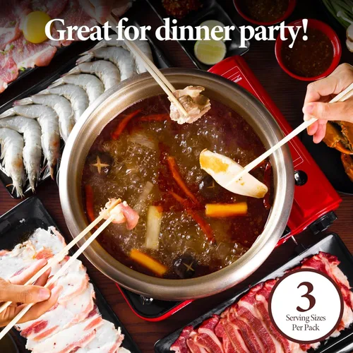 Vista 5 de Wang Bulgogi - Base de sopa de olla caliente, 7.05 onzas Auténtico condimento Shabu Shabu dulce y salado, listo en 3 minutos, fabricado en Corea