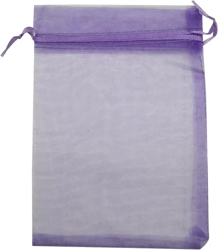 Vista 6 de Bolsa de organza con cordón de 5 x 7 pulgadas, 50 unidades, regalo fuerte, caramelo, B6ag, joyería, fiesta, boda, favor (negro)