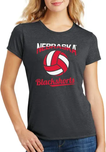 Vista 10 de CornBorn Elige tu diseño: camisetas prémium de voleibol de Nebraska para mujer
