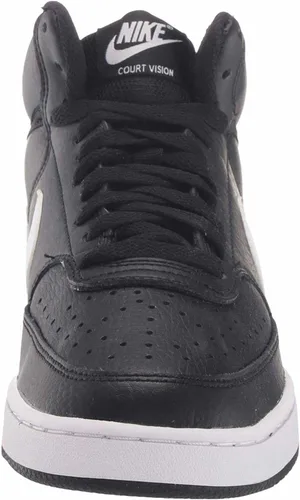 Vista 4 de Nike Tenis Court Vision Mid para mujer, NegroBlanco, 7