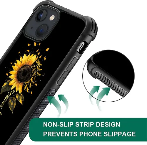 Vista 101 de Funda compatible con iPhone 15, diseño de elefantes africanos, diseño increíble a prueba de golpes, antiarañazos, carcasa trasera de policarbonato