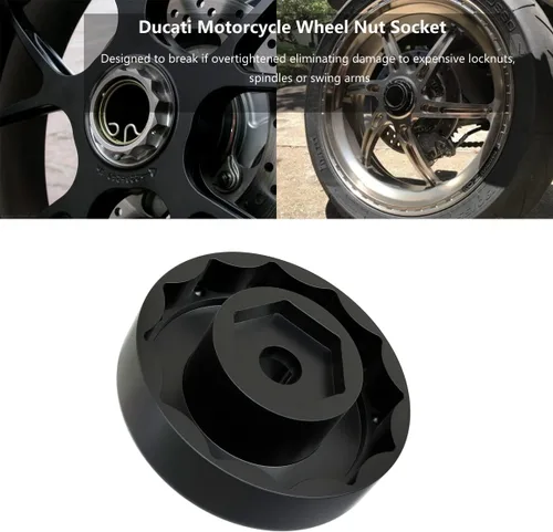 Vista 3 de Tuerca de rueda Ducati - Juego de enchufes de tuerca de eje de rueda delantera y trasera para motocicletas Ducati ATVs Super Bike 1098 1198 1199