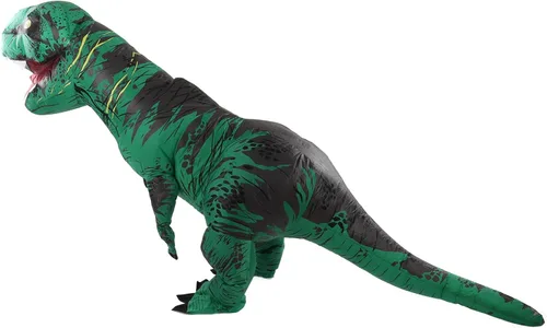 Vista 5 de Disfraz inflable de dinosaurio, disfraz de dinosaurio ligero para Halloween