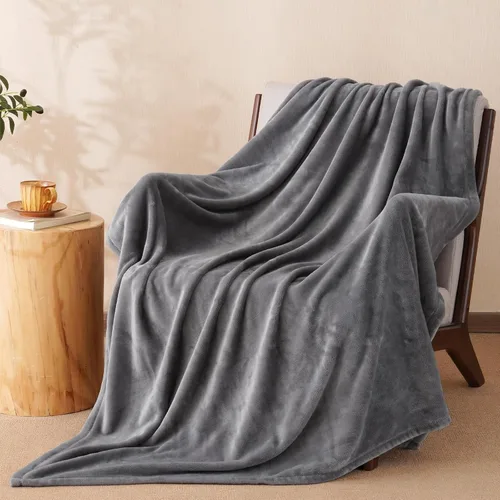 Vista 15 de PHF - Manta de forro polar, tamaño King, 120 x 4.23 – 10.58 oz, ligera, cálida, color beige