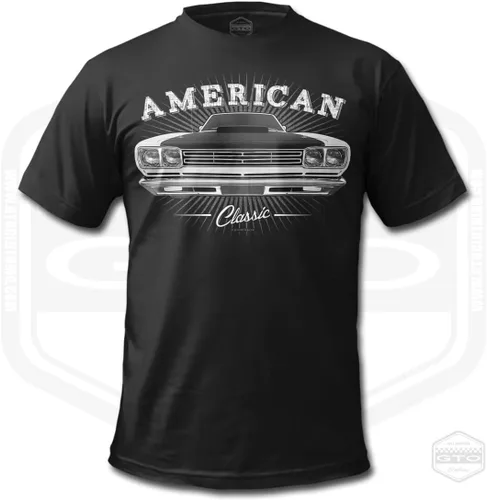 Vista 9 de Camiseta Roadrunner Tribute 1969 para hombre, color negro, idea de regalo para fanáticos de los autos American Muscle S-6XL Fabricado en Estados