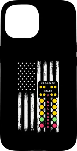 Vista 6 de American Flag Drag Strip Auto Tree Light Racecar Driver Case for iPhone 16