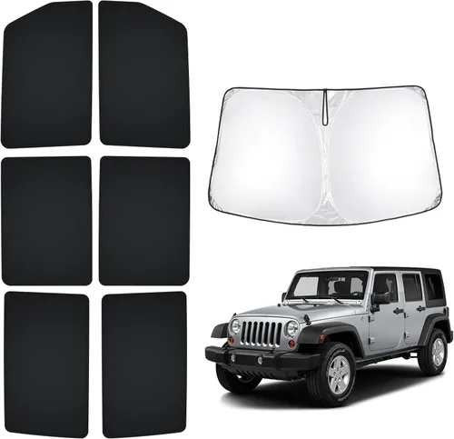 Vista 19 de T TGBROS Parasol para parabrisas para BMW X1 F48 2016 2017 2018 2019 2020 2021 2022 para ventana de automóvil, con bloqueo UV grueso y opaca