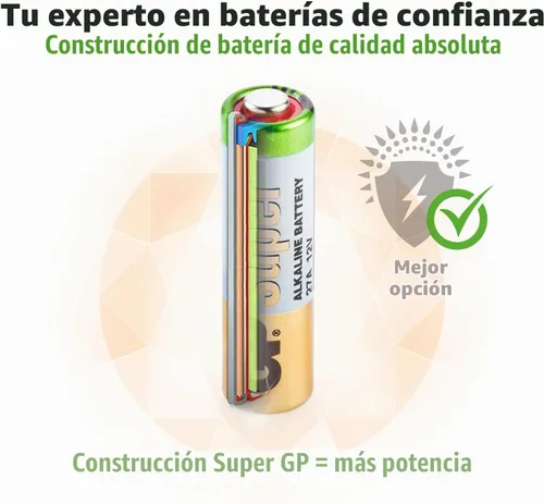Vista 4 de GP Batería de alto voltaje 27A (MN27) - Tarjeta de 5 piezas