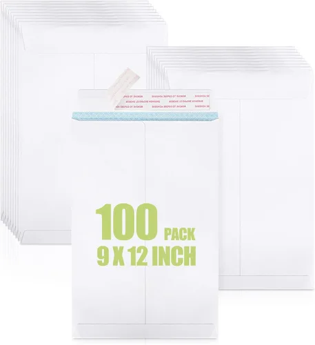 Vista 10 de ACSTEP Paquete de 100 sobres Manilla de 6 x 9 pulgadas, sobres de catálogo de papel kraft marrón autosellado para correo
