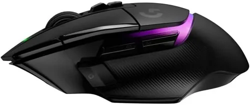 Vista 6 de Logitech G Mouse inalámbrico 502 X Plus para juegos (negro) con sistema de carga inalámbrico PowerPlay y concentrador USB 3.0 de 4 puertos