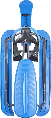 Vista 3 de STIGA Snowracer Curve Snow Sledge with Steering Wheel and Brakes for Children Azul / Gris
