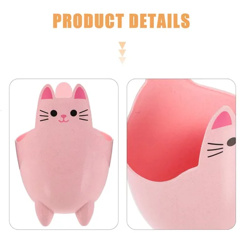 Vista 8 de Cabilock Mini basurero de escritorio, cubo de basura, mini bote de basura, lindo cubo de basura pequeño con tapa, cubo de basura de mesa de mesa