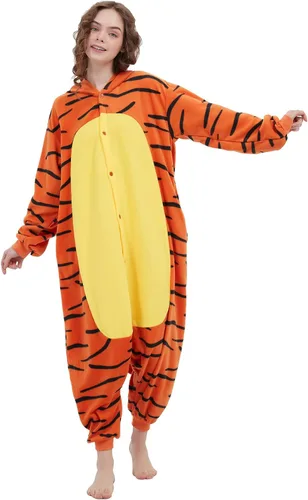 Vista 2 de ECOCNACH Animal Onesie Adult Unisex One-Piece Pajamas Cosplay Costume For Men Women