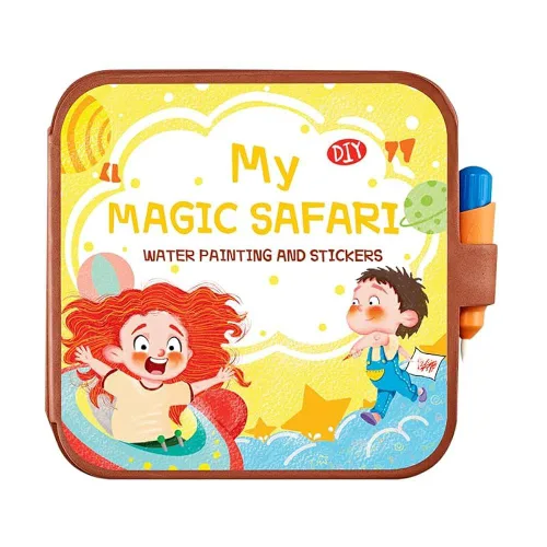 Libro magico Water, paiting and stickers