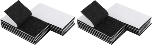 Vista 13 de Melsan Tiras de gancho y bucle de 1 x 4 pulgadas con adhesivo, 15 juegos, cinta de montaje adhesiva fuerte para uso doméstico u oficina, en lugar