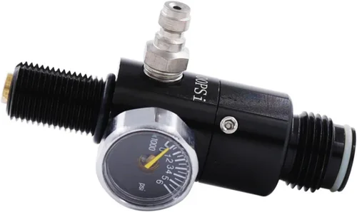 Vista 9 de TUXING 4500PSI Paintball Air Tank Regulador Válvula Calibre, Regulador de Paintball de aluminio duradero, para industrial, M18* 1.5