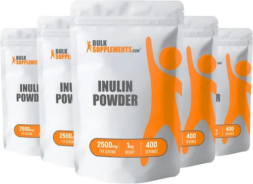 Vista 8 de BulkSupplements.com Polvo de Inulina Orgánica - Suplemento de Inulina, Polvo de Fibra Soluble - Vegano y Sin Gluten - 2.5g por Porción, 500g