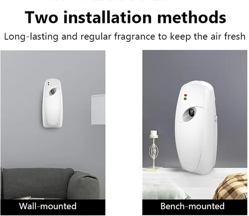 Vista 9 de Ambientador automático de pared Ambientador automático Ambientador Temporizado Dispensador de ambientador de aire ajustable montado en la pared