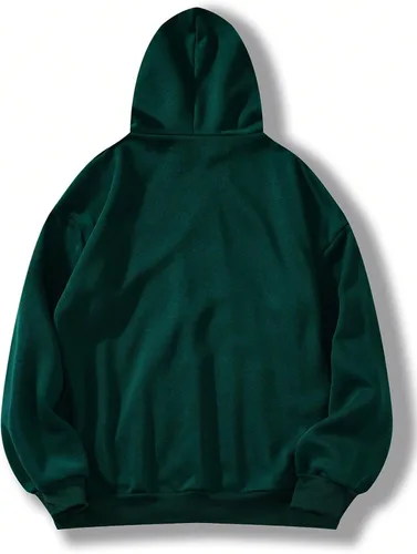 Vista 2 de SHENHE Sudadera con capucha térmica para mujer, talla grande, holgada, con hombros caídos, con texto en inglés Letras