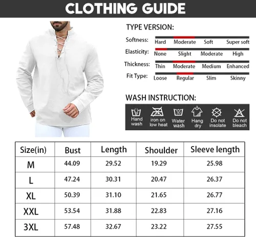 Vista 6 de Camisa medieval renacentista pirata para hombre, manga larga, vikinga, gótica, steampunk, Halloween, cosplay, fiestas