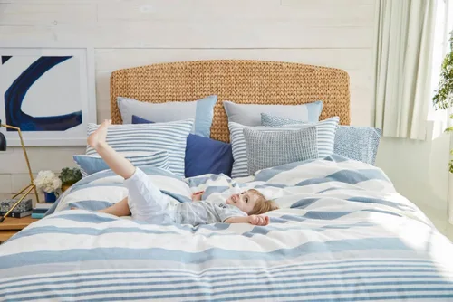Vista 7 de Nautica - Juego de funda de edredón tamaño individual, ropa de cama reversible de algodón con funda a juego, juego de ropa de cama de inspiración