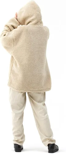 Vista 5 de Not So Ape Ropa urbana Sherpa con capucha, unisex para todo tipo de género, Negro, talla única