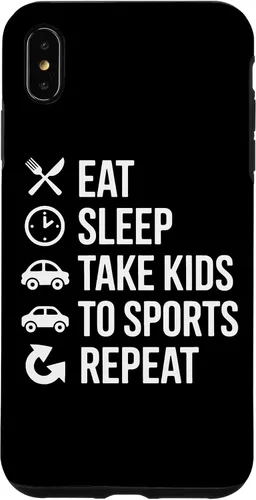 Vista 11 de Eat Sleep Take Kids to Sports Repeat Sports Parent Life Case for iPhone 17