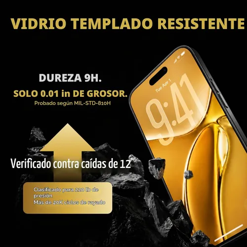 Vista 6 de TEMPRTEK+ 2 Pack para iPhone 14 Pro Protector de Pantalla de Privacidad, Vidrio Templado Antiespía, Resistencia a Rayaduras y Huellas Digitales