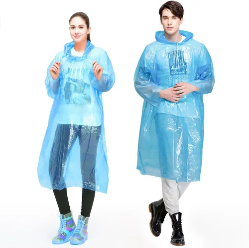 Vista 2 de INNOCHEER - Ponchos de lluvia para la familia, paquete de 12, impermeable desechable de emergencia para niños y adultos, camping, senderismo al aire