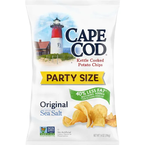 Vista 11 de Cape Cod Papas fritas, chips originales menos grasos, bolsas de aperitivos de 1 oz, 10