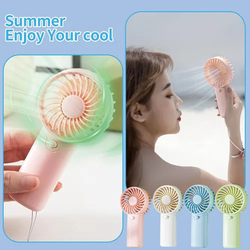 Vista 5 de Ventilador con pilas AAA, pequeños ventiladores portátiles alimentados por batería con 1 velocidades, ventilador personal silencioso de 5 pulgadas