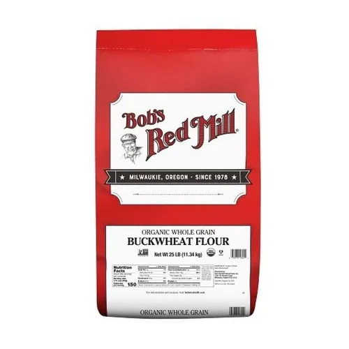 Vista 3 de Bob's Red Mill Harina de trigo sarraceno orgánico, 25 libras
