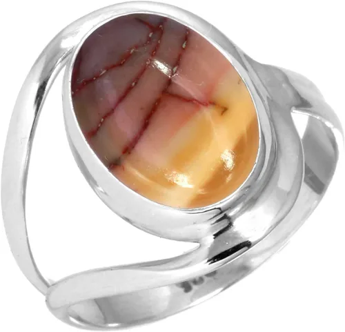 Vista 38 de Anillo de piedras preciosas naturales para mujer, perla, ojo de tigre, lapislázuli, cristal ovalado, bohemio, auténtica plata de ley 925, joyería