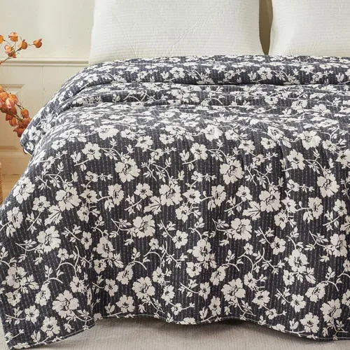 Vista 19 de MEJU Manta ligera de muselina marrón para perros, cachorros, para niños, para cama, sofá, 100% algodón peinado, de 3 capas, suave y cálida