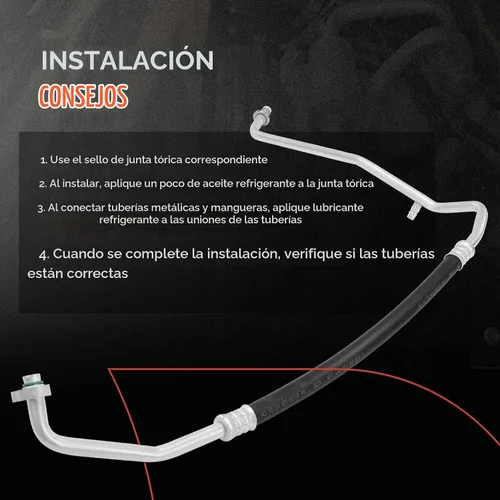 Vista 6 de A-Premium Conjunto de manguera de succión A/C compatible con Mazda 2
