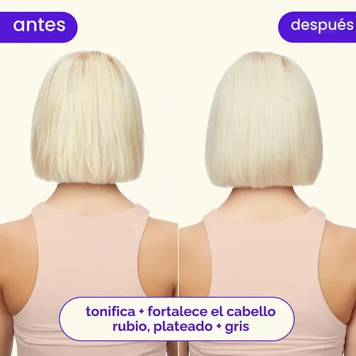 Vista 10 de amika bust your brass cool blonde strength repair shampoo